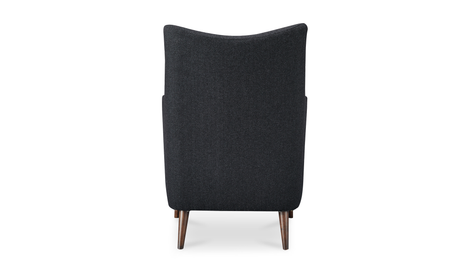 Fisher Armchair Wool Blend Charcoal by Moe's Home at Eve Furniture