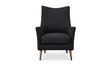 Fisher Armchair Wool Blend Charcoal by Moe's Home at Eve Furniture