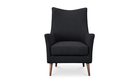 Fisher Armchair Wool Blend Charcoal by Moe's Home at Eve Furniture
