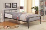 Fisher Twin Metal Bed Gunmetal