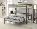 Fisher Twin Workstation Loft Bed Gunmetal