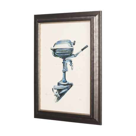 Fishing Lure by Mercana Studio a Hand Embellished Textured Framed Art Print by Mercana at Eve Furniture