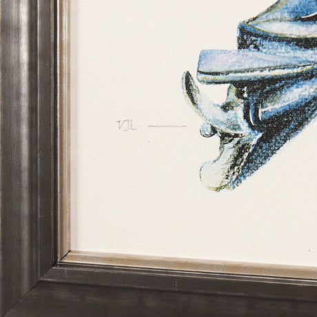 Fishing Lure by Mercana Studio a Hand Embellished Textured Framed Art Print by Mercana at Eve Furniture