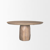 Fitzgerald 60" Light Brown Wood Dining Table by Mercana at Eve Furniture