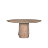 Fitzgerald 60" Light Brown Wood Dining Table by Mercana at Eve Furniture