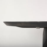 Fitzgerald Round Brown Solid Wood Top & Base Dining Table by Mercana at Eve Furniture