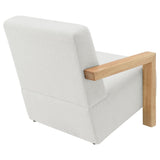 Fitzroy Ivory Boucle Upholstered Accent Arm Chair