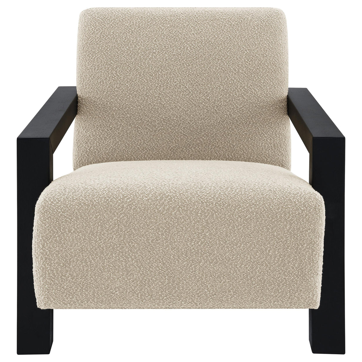 Fitzroy Latte Boucle Upholstered Accent Arm Chair