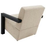 Fitzroy Latte Boucle Upholstered Accent Arm Chair