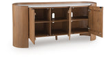 Fitzroy Brown/White Accent Cabinet by ASHLEY FURNITURE at Eve Furniture