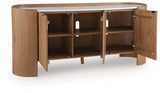 Fitzroy Brown/White Accent Cabinet by ASHLEY FURNITURE at Eve Furniture