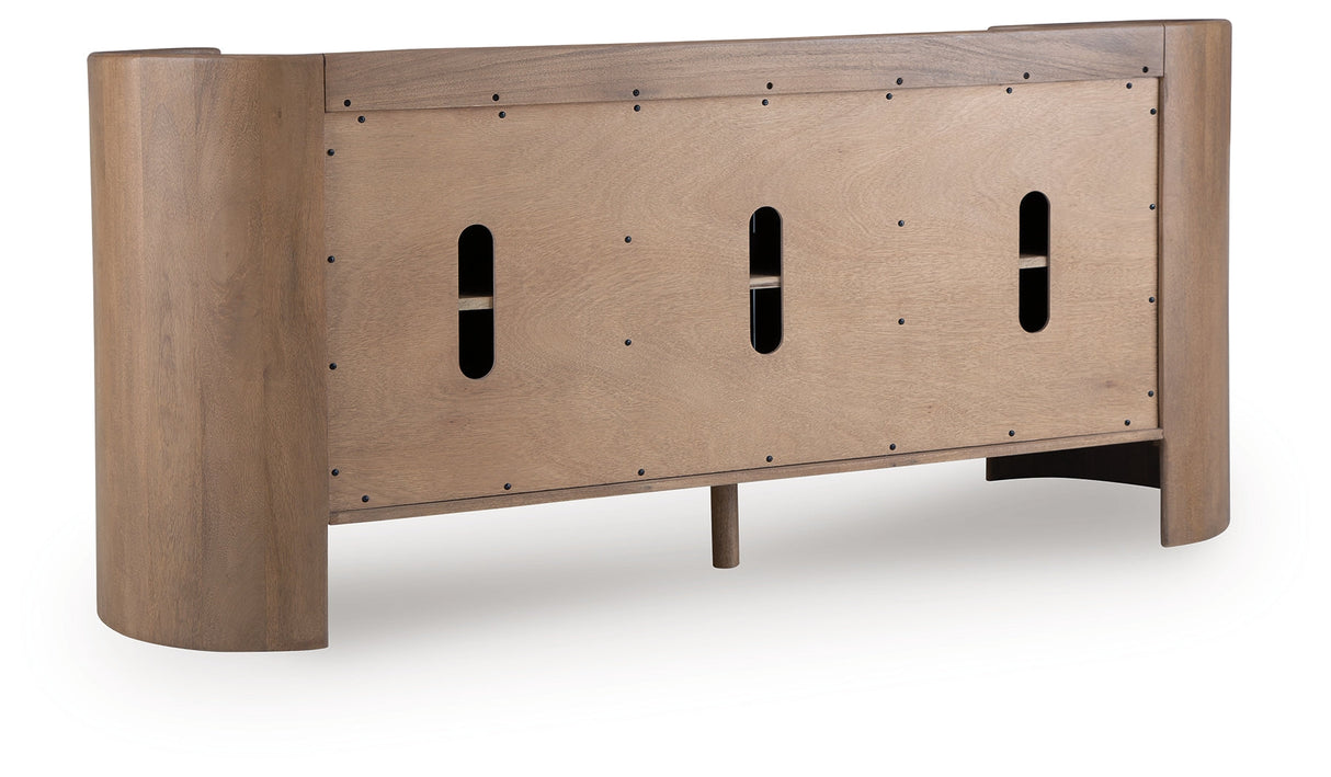 Fitzroy Brown/White Accent Cabinet by ASHLEY FURNITURE at Eve Furniture