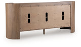 Fitzroy Brown/White Accent Cabinet by ASHLEY FURNITURE at Eve Furniture