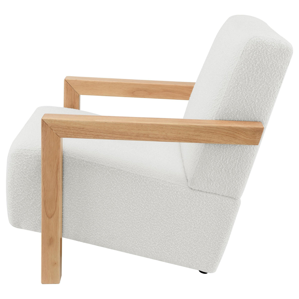 Fitzroy Ivory Boucle Upholstered Accent Arm Chair by Coaster at Eve Furniture