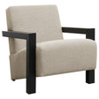 Fitzroy Latte Boucle Upholstered Accent Arm Chair by Coaster at Eve Furniture
