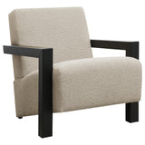 Fitzroy Latte Boucle Upholstered Accent Arm Chair by Coaster at Eve Furniture