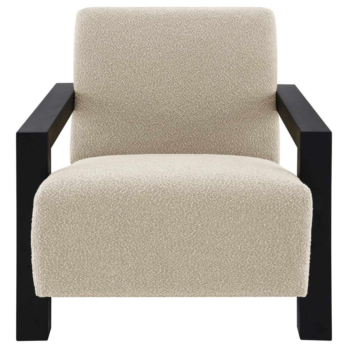 Fitzroy Latte Boucle Upholstered Accent Arm Chair by Coaster at Eve Furniture