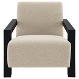 Fitzroy Latte Boucle Upholstered Accent Arm Chair by Coaster at Eve Furniture