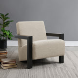 Fitzroy Latte Boucle Upholstered Accent Arm Chair by Coaster at Eve Furniture