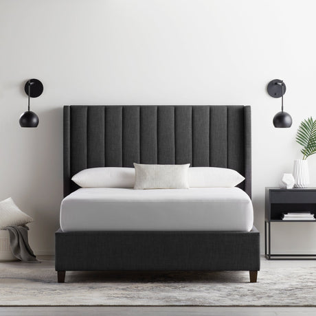 Five Sided White Queen Mattress Protector by Malouf at Eve Furniture