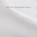 Five Sided White Split King Mattress Protector by Malouf at Eve Furniture
