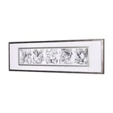 Five Square by Studio M a handmade Original Framed Artwork under Glass by Mercana at Eve Furniture