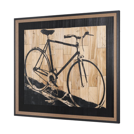 Fixed Gear 2 by Paperplate Inc a Hand Embelished Textured Framed Art Print by Mercana at Eve Furniture