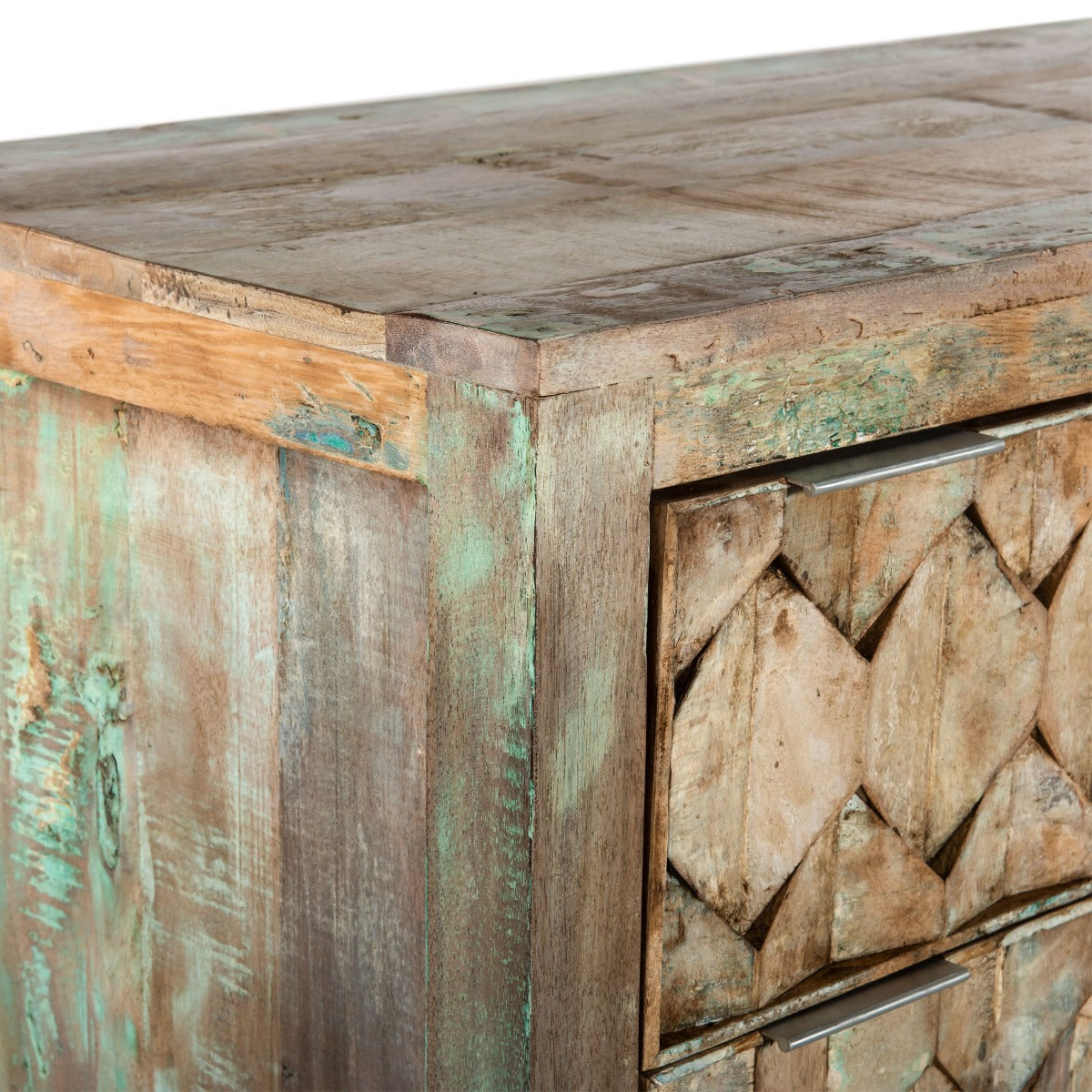 Ibiza 57" Dresser in Vintage Teal Reclaimed Wood by Home Trends & Design at Eve Furniture