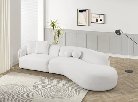 Mia Beige Fabric Sectional by Happy Homes at Eve Furniture