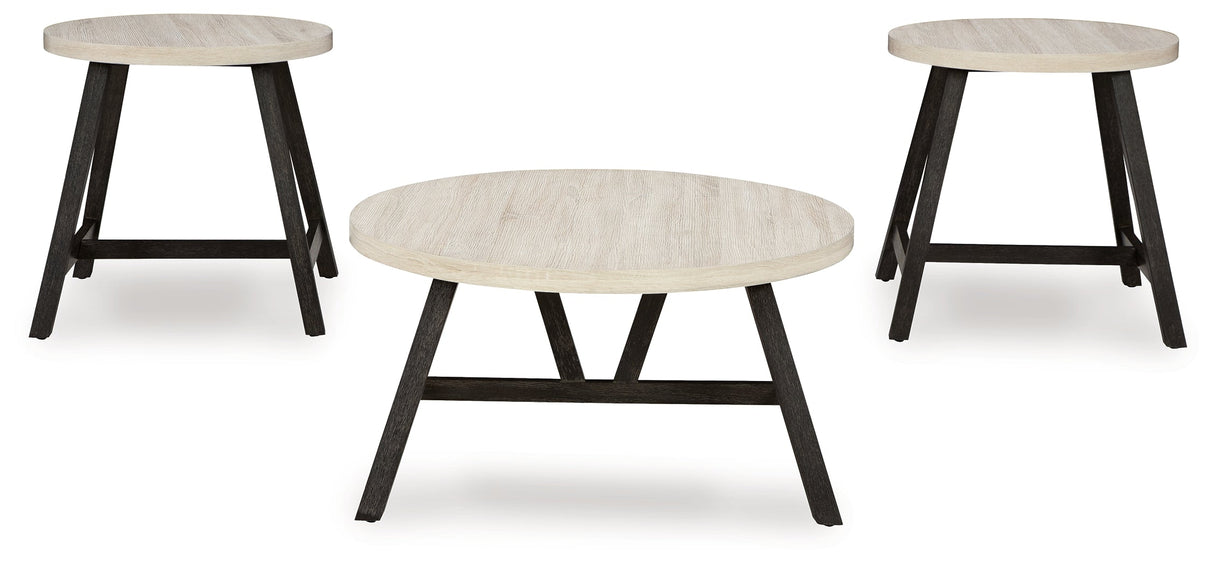 Fladona Black/White Table