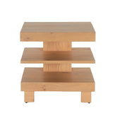 Flagstaff 24" Side Table in Natural Distressed Oak by Home Trends & Design at Eve Furniture