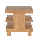 Flagstaff 24" Side Table in Natural Distressed Oak by Home Trends & Design at Eve Furniture