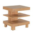 Flagstaff 24" Side Table in Natural Distressed Oak by Home Trends & Design at Eve Furniture