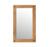 Flagstaff 48" Mirror in Natural Distressed Oak by Home Trends & Design at Eve Furniture