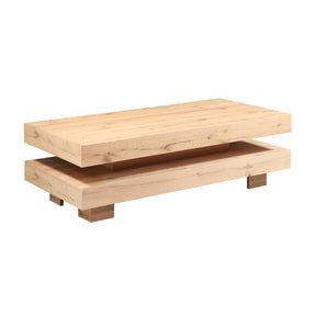 Flagstaff 55" Coffee Table in Natural Distressed Oak by Home Trends & Design at Eve Furniture