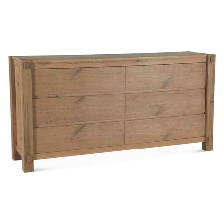 Flagstaff 72" Dresser in Natural Distressed Oak by Home Trends & Design at Eve Furniture