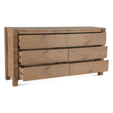 Flagstaff 72" Dresser in Natural Distressed Oak by Home Trends & Design at Eve Furniture