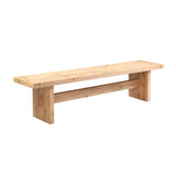 Flagstaff 74" Bench in Natural Distressed Oak by Home Trends & Design at Eve Furniture
