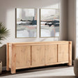 Flagstaff 80" Buffet in Natural Distressed Oak by Home Trends & Design at Eve Furniture