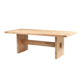 Flagstaff 85" Dining Table in Natural Distressed Oak by Home Trends & Design at Eve Furniture