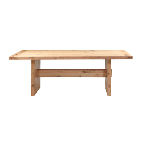 Flagstaff 85" Dining Table in Natural Distressed Oak by Home Trends & Design at Eve Furniture