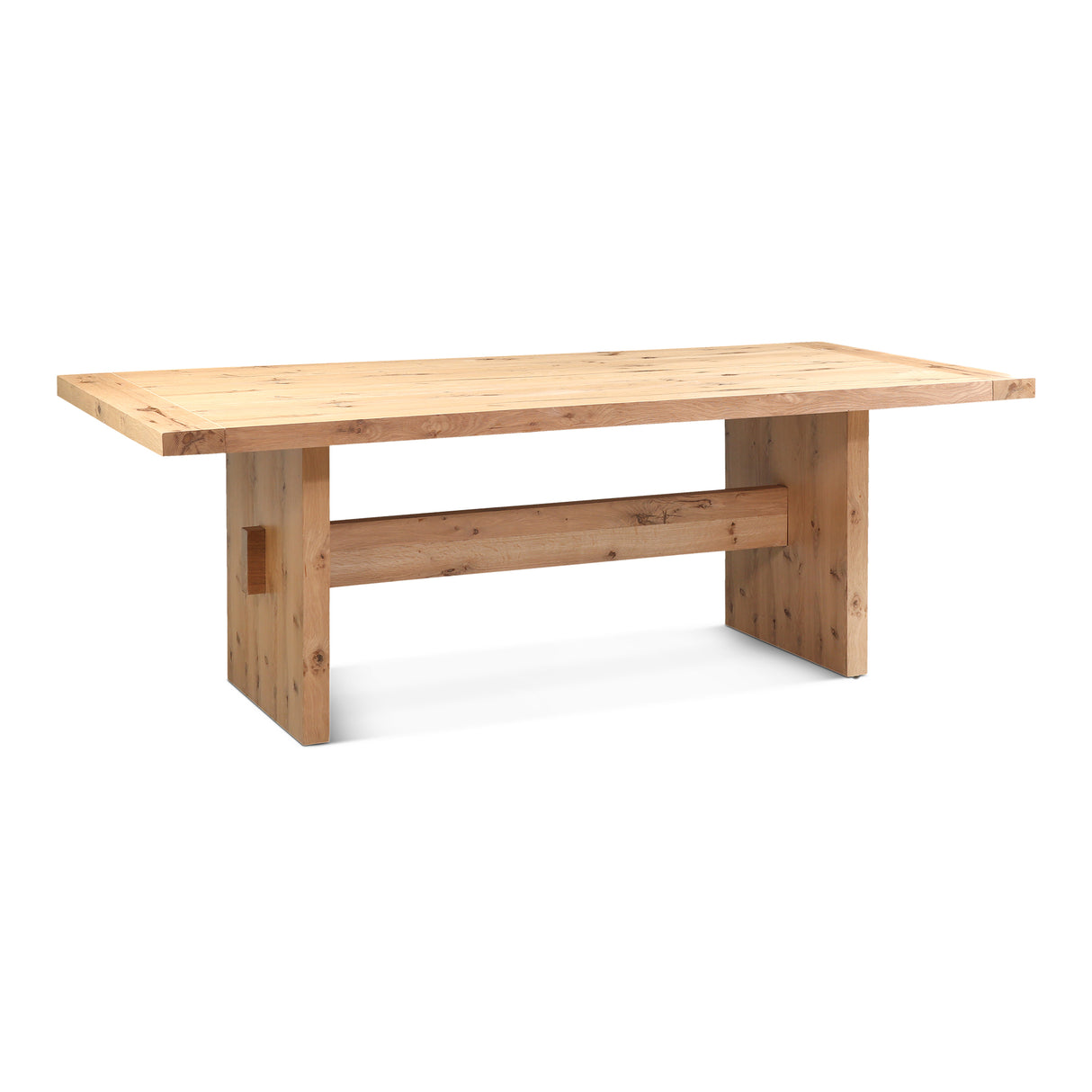 Flagstaff 85" Dining Table in Natural Distressed Oak by Home Trends & Design at Eve Furniture