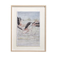Flamingo I by Mercana Studio a Hand Embellished Textured Framed Art Print Matted under Glass by Mercana at Eve Furniture