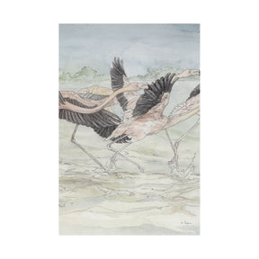Flamingo II by Mercana Studio a Hand Embellished Textured Canvas by Mercana at Eve Furniture