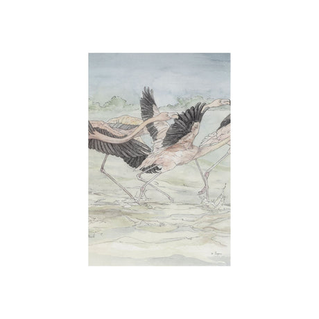 Flamingo II by Mercana Studio a Hand Embellished Textured Canvas by Mercana at Eve Furniture