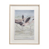 Flamingo II by Mercana Studio a Hand Embellished Textured Framed Art Print Matted under Glass by Mercana at Eve Furniture