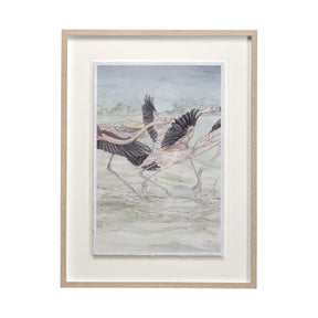 Flamingo II by Mercana Studio a Hand Embellished Textured Framed Art Print Matted under Glass by Mercana at Eve Furniture