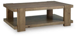 Flangren Light Brown Coffee Table by Ashley at Eve Furniture