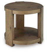 Flangren Light Brown End Table by Ashley at Eve Furniture