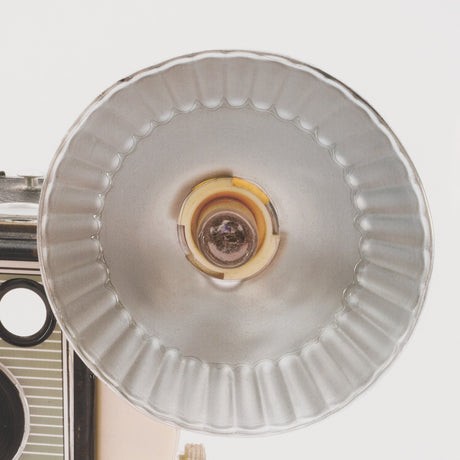 Flash Bulb Camera by Deborah Revell Hand Embelished Framed Art Print Matted under Glass by Mercana at Eve Furniture